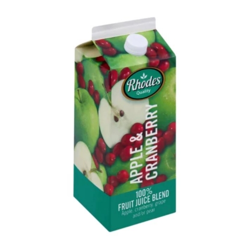 Picture of RHODES QUALITY 100% APPLE & CRANBERRY JUICE 2L