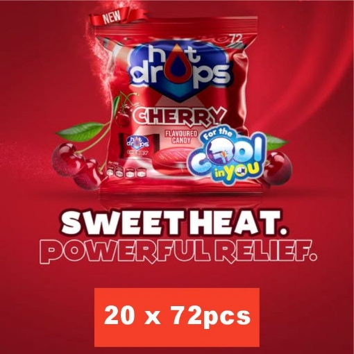 Picture of HOT DROPS CHERRY LOSENGES 20x72's