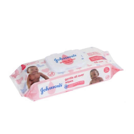 Picture of JOHNSON'S GENTLE ALL OVER BABY WIPES 72's