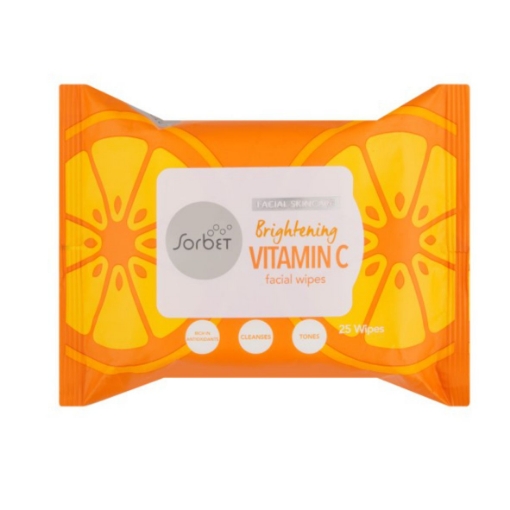 Picture of SORBET BRIGHTENING VITAMIN-C FACIAL WIPES 25’s