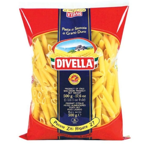 Picture of DIVELLA PENNE RIGATE 500G