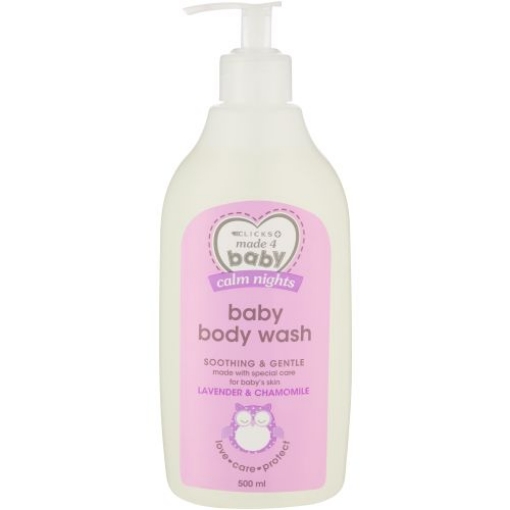 Picture of MADE 4 BABY BODY WASH LAVENDER & CHAMOMILE 500ml