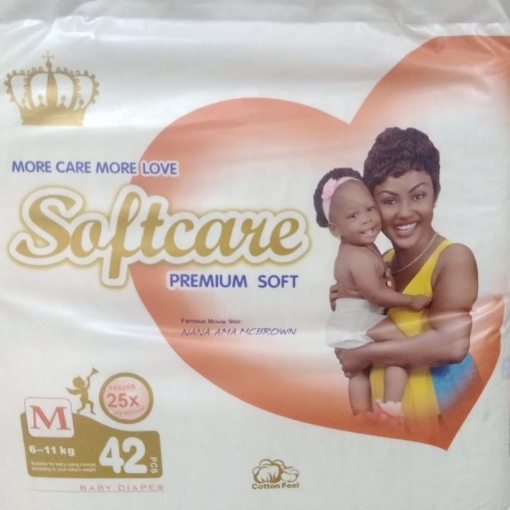 Picture of SOFTCARE DIAPERS M - 42's