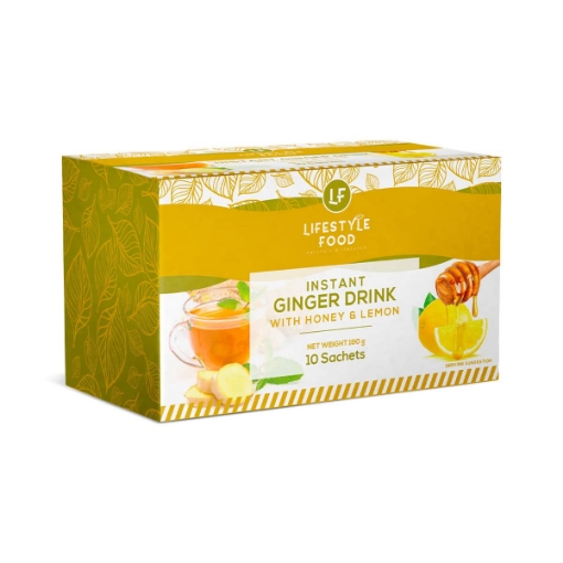 Picture of LIFESTYLE FOOD INSTANT GINGER, HONEY & LEMON TEA 10's