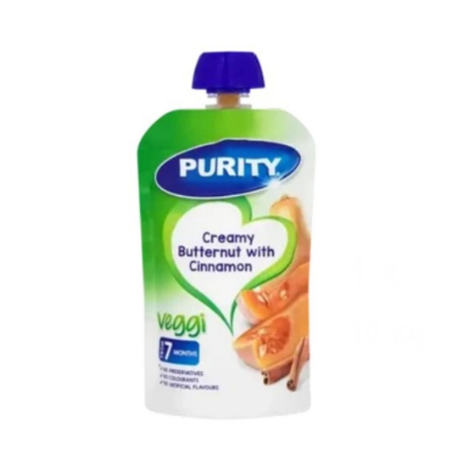 Picture of PURITY BABY FOOD CREAMY BUTTERNUT WITH CINNAMON POUCH 110ml