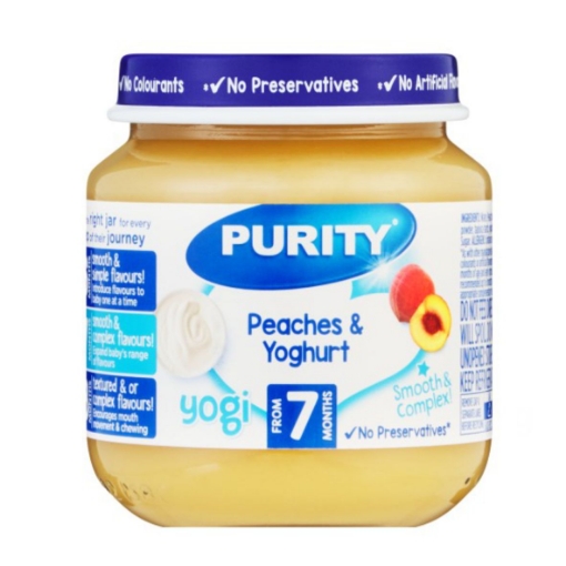 Picture of PURITY SECOND FOOD PEACHES & YOGHURT JAR 125ML 