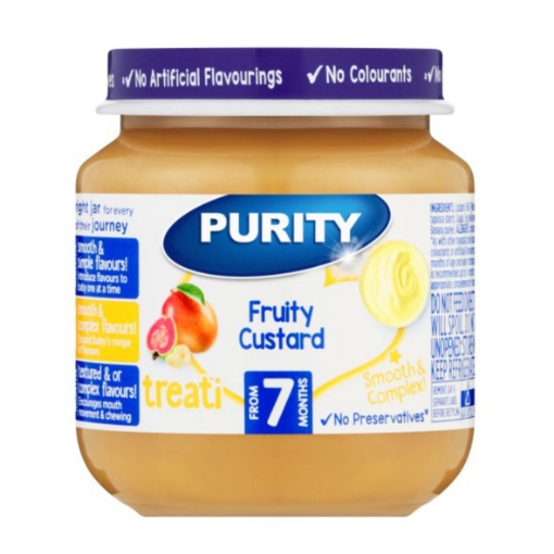 Picture of PURITY SECOND FOOD FRUIT CUSTARD JAR 125ML  