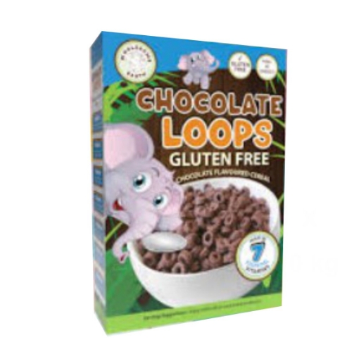 Picture of WHOLESOME EARTH GLUTEN FREE CHOCOLATE LOOPS CEREAL 500g