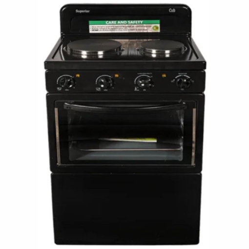 Picture of SUPERIOR CUB 2 PLATE ELECTRIC STOVE BLACK
